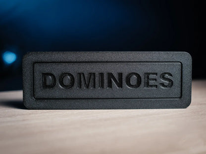 Dominosteine ​​– 3D-gedrucktes Domino-Set mit Schachtel und Ständern