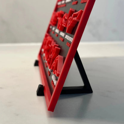 Calendario F1 2026 impreso en 3D | Circuitos Fórmula 1 - Prinx 3D