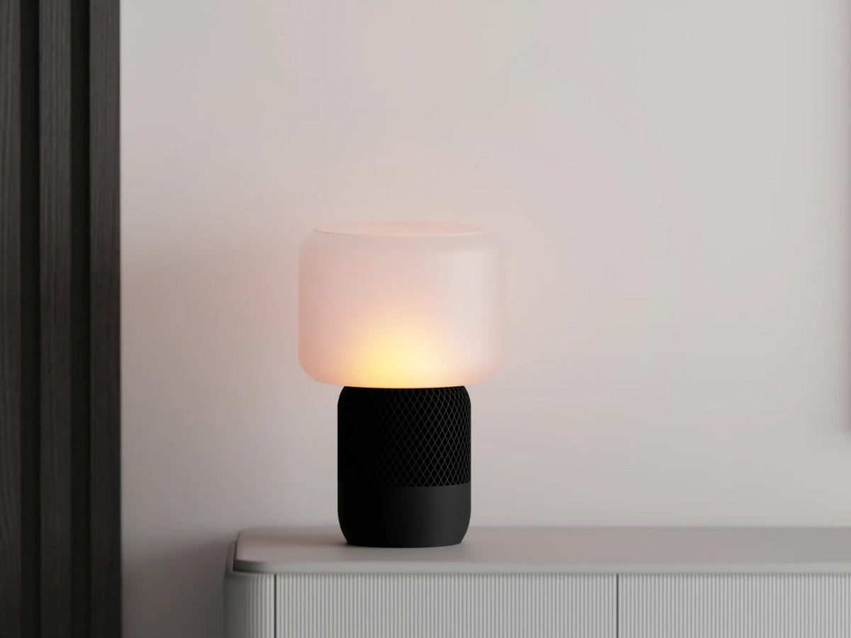 Detalle de la pantalla translúcida impresa en 3D de la Lámpara Homie – Prinx.