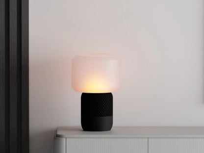 Detalle de la pantalla translúcida impresa en 3D de la Lámpara Homie – Prinx.