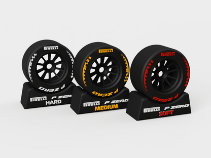 Set Llantas F1 Pirelli - Prinx 3D